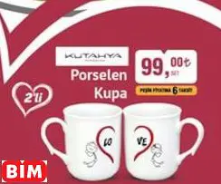 KÜTAHYA PORSELEN PORSELEN KUPA